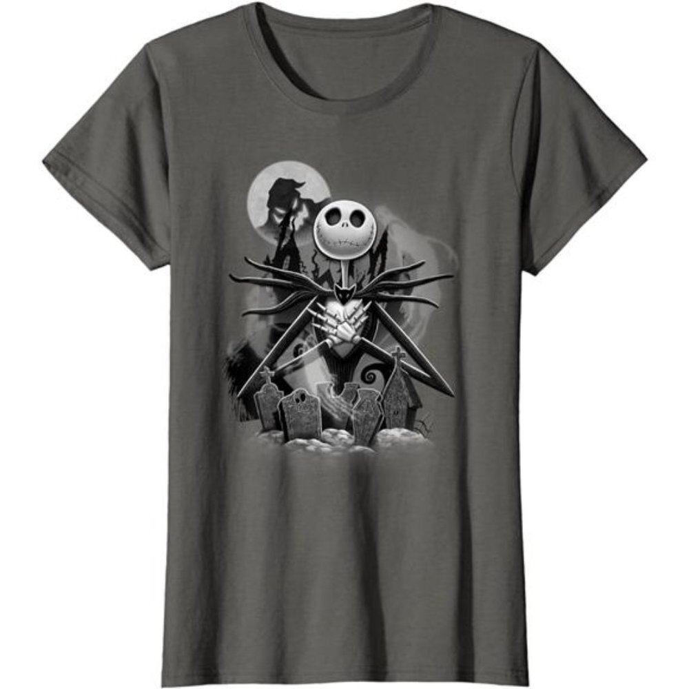Disney Nightmare Before Christmas Jack Night Scene T-Shirt